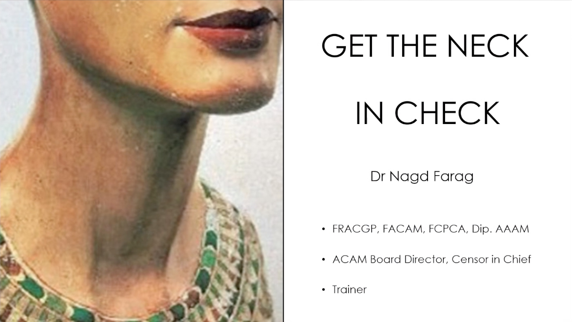 Get the neck in check - Aesthetic Medical Practitioner